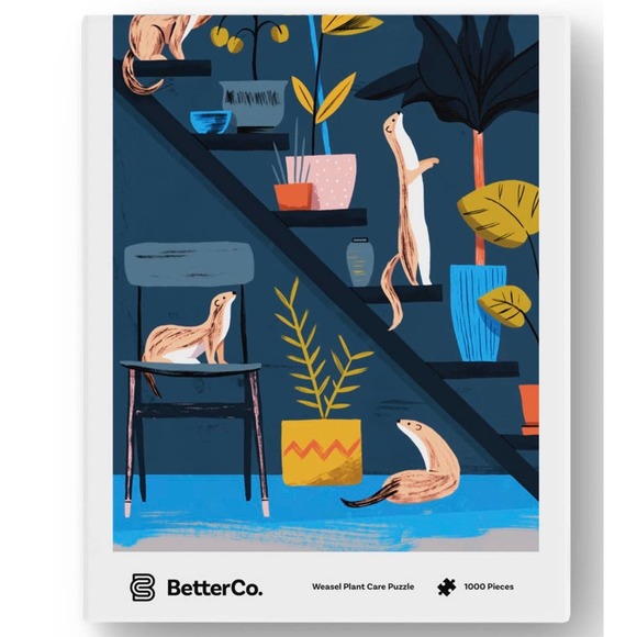 Weasel Plant Care 1000 Piece Jigsaw Puzzle - Picture 2 of 2